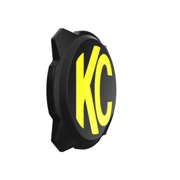 6" Pro6 Gravity® Light Cover - Black / Yellow KC Logo - Image 3