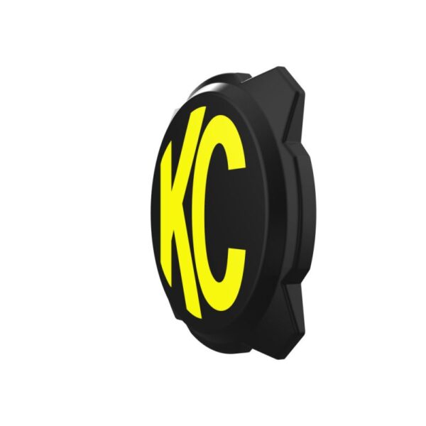 6" Pro6 Gravity® Light Cover - Black / Yellow KC Logo - Image 4