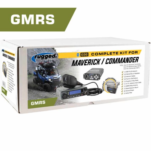 Can-Am Commander and Maverick - Glove Box Mount - 696 PLUS with 45 Watt GMRS Radio