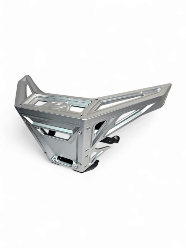 2017 to Current Can-Am X3 Maverick Machined Billet Front Winch Bumper (Clear Anodize) - Image 2