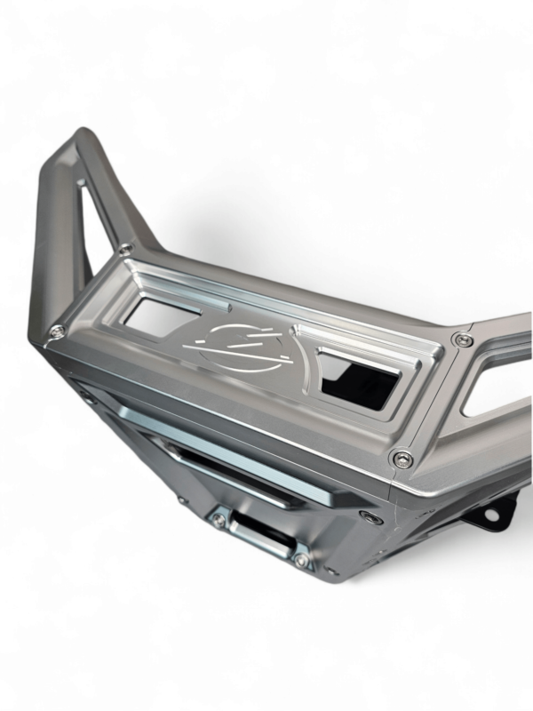 2017 to Current Can-Am X3 Maverick Machined Billet Front Winch Bumper (Clear Anodize) - Image 3