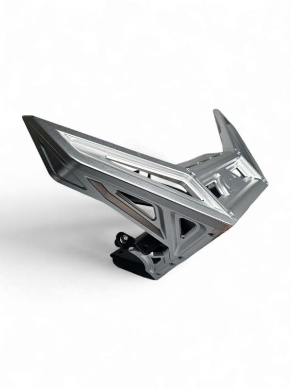 2017 to Current Can-Am X3 Maverick Machined Billet Front Winch Bumper (Clear Anodize) - Image 7