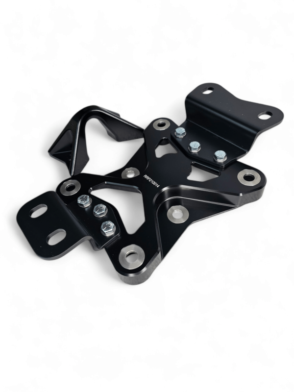 2022 to Current Can Am X3 10 Bolt Radius Rod Plate with Pull Hook (Black) - Image 7