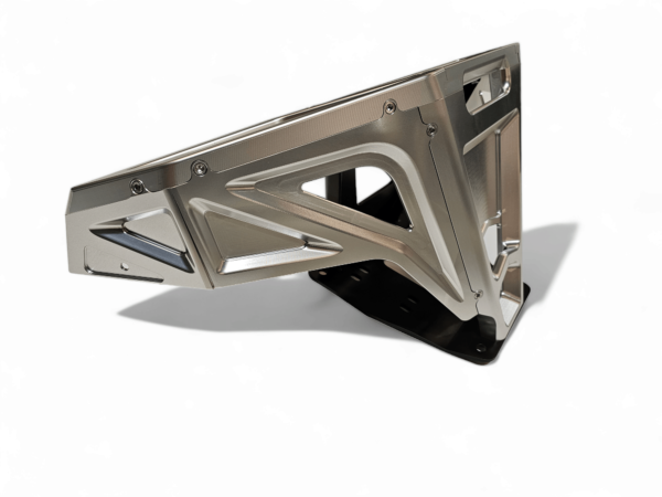 2022-2025 Polaris RZR Pro R/ Turbo R Machined Billet Front Winch Bumper (Clear Anodize) - Image 29