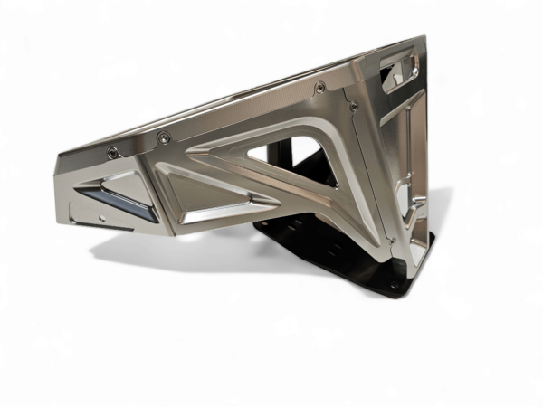 2022-2025 Polaris RZR Pro R/ Turbo R Machined Billet Front Winch Bumper (Clear Anodize) - Image 32