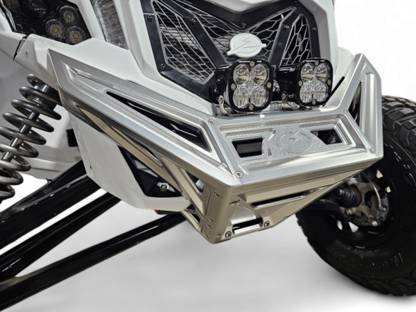 2017 to Current Can-Am X3 Maverick Machined Billet Front Winch Bumper (Clear Anodize) - Image 17