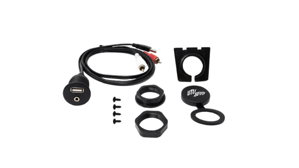 USB & Auxiliary Flush Mount Adapter for Source Units | UTVS-USB/AUX-FLMT