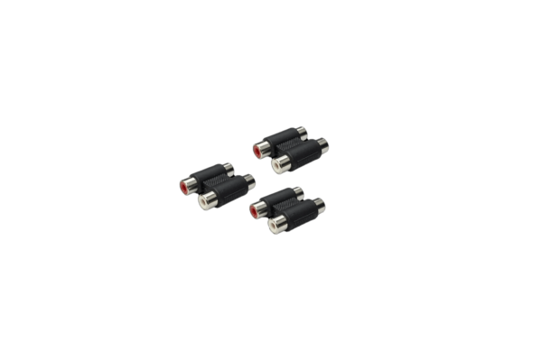 UTV Stereo RCA Barrel Connectors Female (3-Pack) | UTVS-RCA-BARREL-3